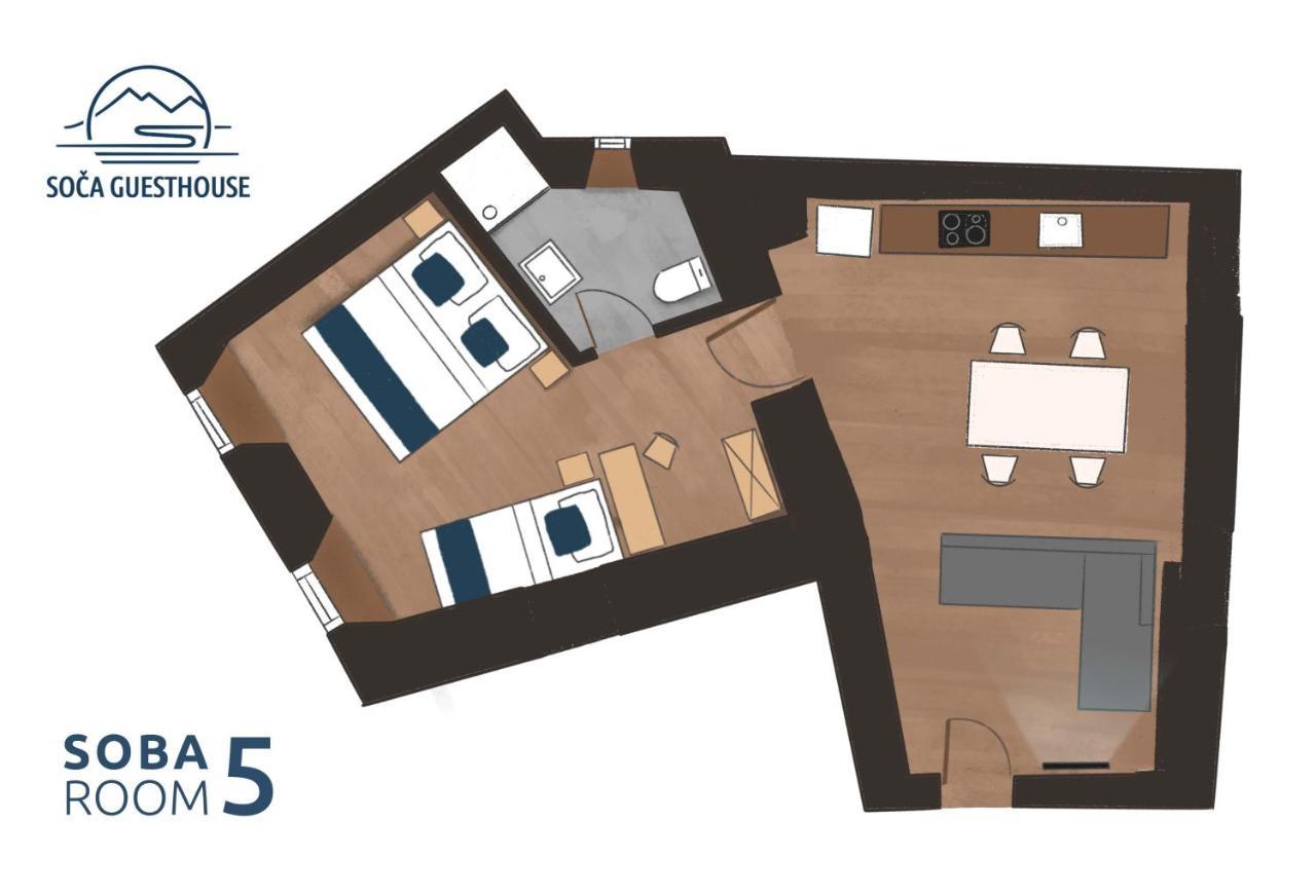 Soca Guesthouse Kanal Εξωτερικό φωτογραφία
